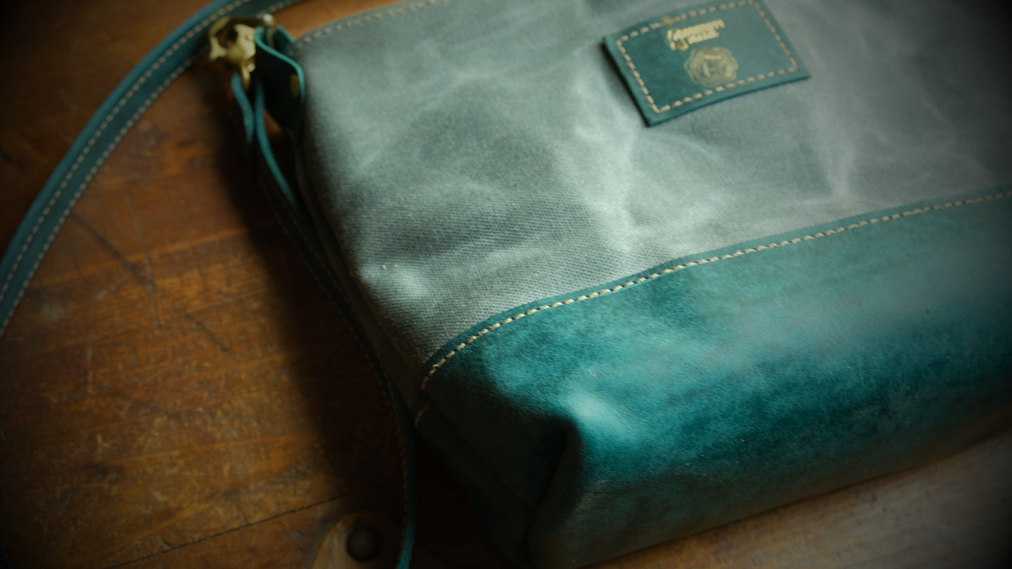 Leather & Waxed Canvas Tote