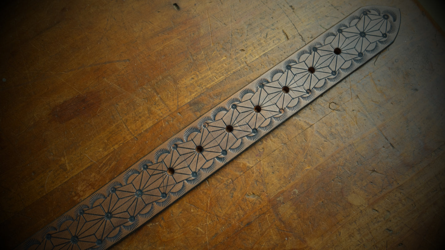 Tooled Saddle Belt